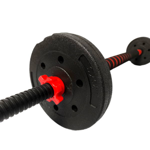 Набор композитных гантелей AMETIST 24 кг с соединительным грифом